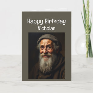 Cartão Nome personalizado Engraçado Aniversário Esquece