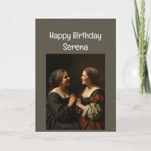 Cartão Nome Personalizado Irmã Amar Aniversário