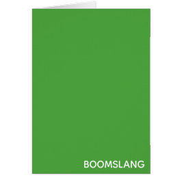 Cartão Nome verde do Boomslang