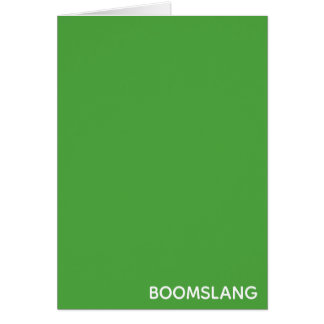 Cartão Nome verde do Boomslang