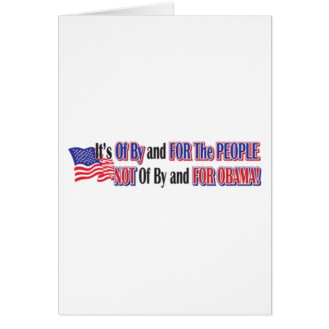 Cartão non-for-obama (Frente)