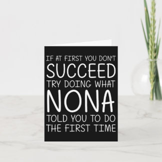 Cartão Nona Gift Name Personalizado Birthday Funny Christ