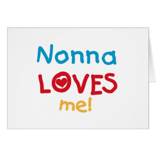 Cartão Nonna ama-me T-shirts e presentes