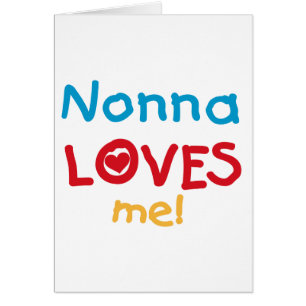Cartão Nonna ama-me T-shirts e presentes