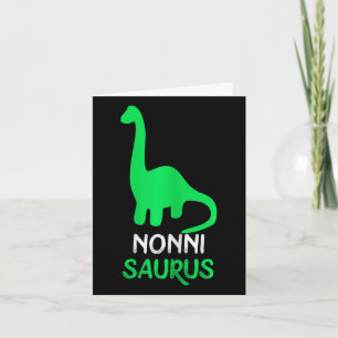 Cartão Nonni-saurus Dinossauro Divertido Dinossauro Nonni