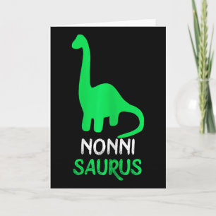 Cartão Nonni-saurus Dinossauro Divertido Dinossauro Nonni