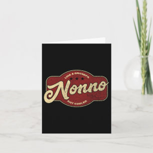 Cartão Nonno como um avô, mas mais legal - italiano Nono