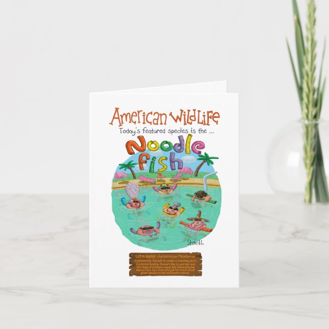 Cartão Noodle Fish Feliz Aniversário! (Frente)