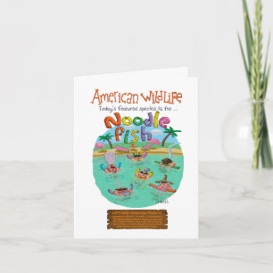 Cartão Noodle Fish Feliz Aniversário!