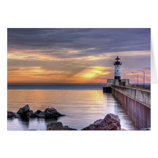 Cartão Noord Pier Morning (Frente Horizontal)