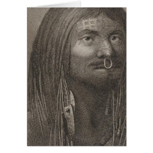 Cartão Nootka Man, British Columbia