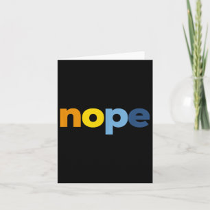 Cartão Nope Aroace Pride Lgbtq - Lgbt Aro Aromântico A