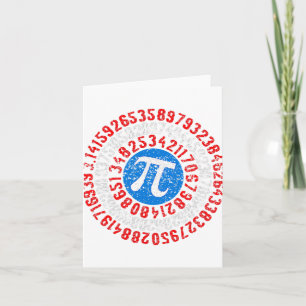 Cartão Nope Pi Day Engraçado Professor de Máscara Engraça
