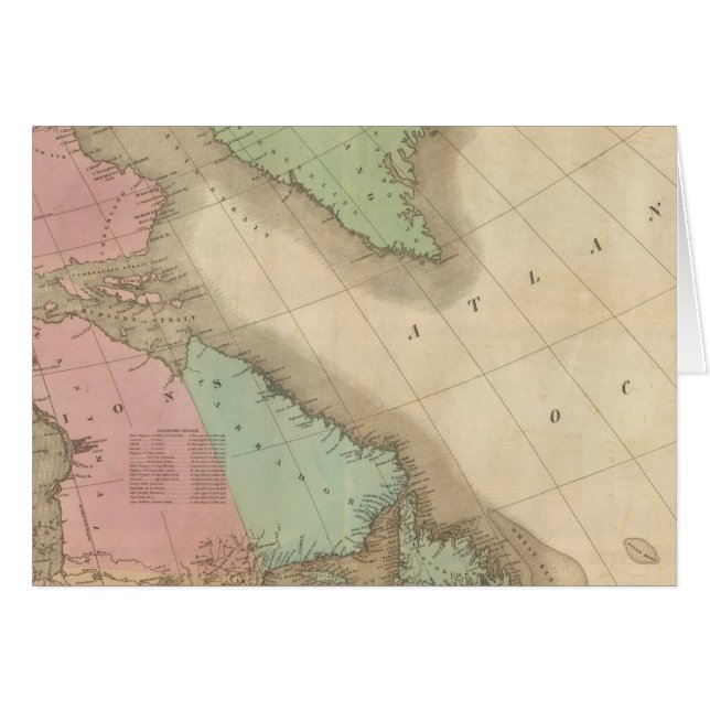 Cartão Nordeste da América do Norte (Frente Horizontal)