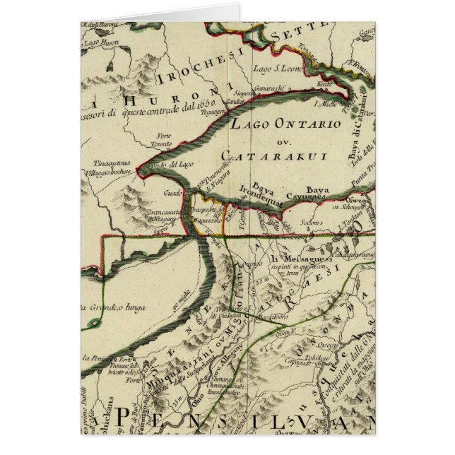 Cartão Nordeste dos Estados Unidos (Frente)