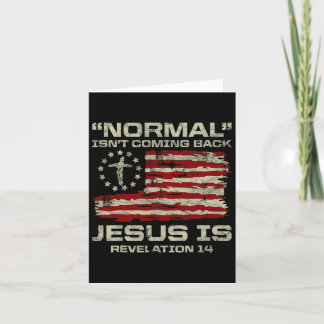Cartão Normal não volta Jesus é cristão americano