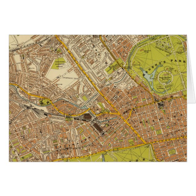 Cartão Noroeste de Londres (Frente Horizontal)