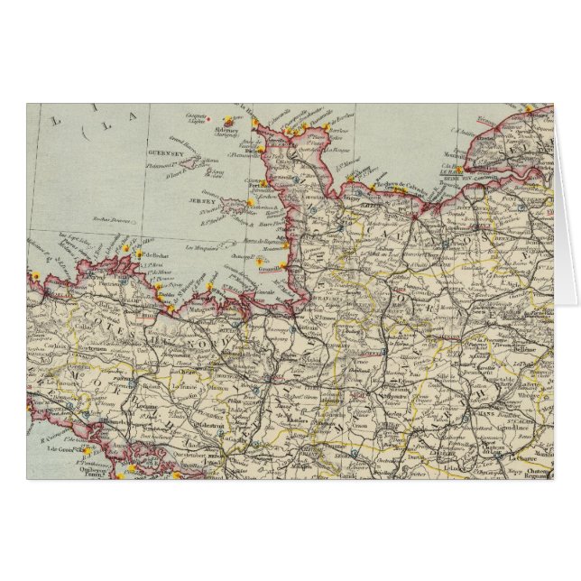 Cartão Noroeste França 2 (Frente Horizontal)
