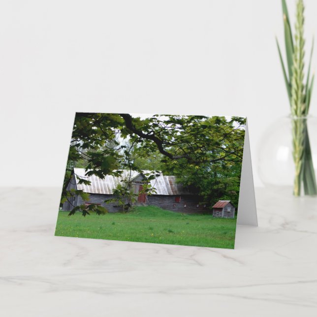 Cartão "Norte Barn", Um Velho Agricultor Sobrenaturado (Frente)