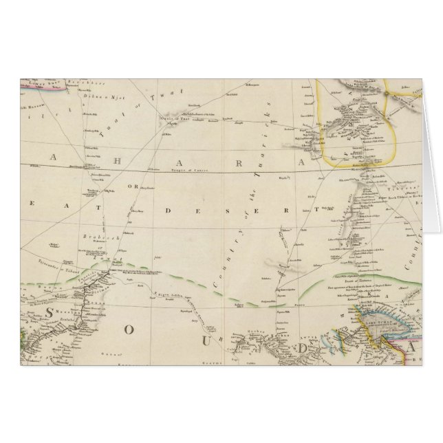 Cartão Norte da África Ocidental (Frente Horizontal)