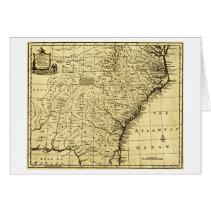 Cartão Norte e South Carolina & Geórgia - panorâmicos