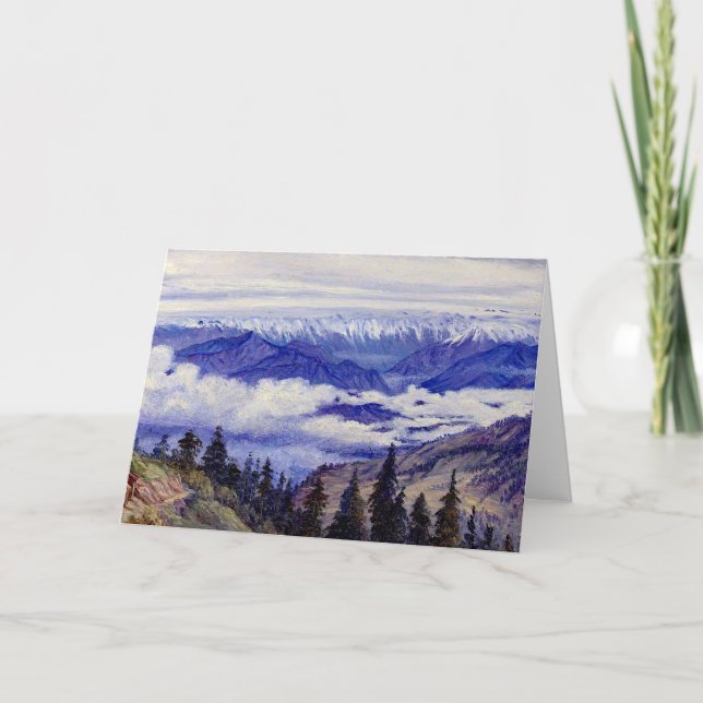 Cartão Norte - Montanhas de Narkanda perto de Simla (Frente)