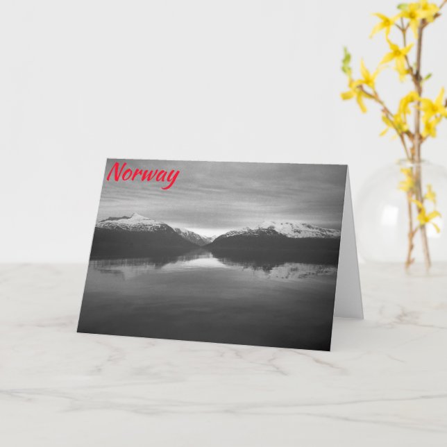 Cartão Norte Noruega (Flor Amarela)