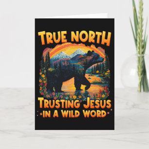 Cartão Norte-verdadeiro Confiar em Jesus Em Um Mundo Selv