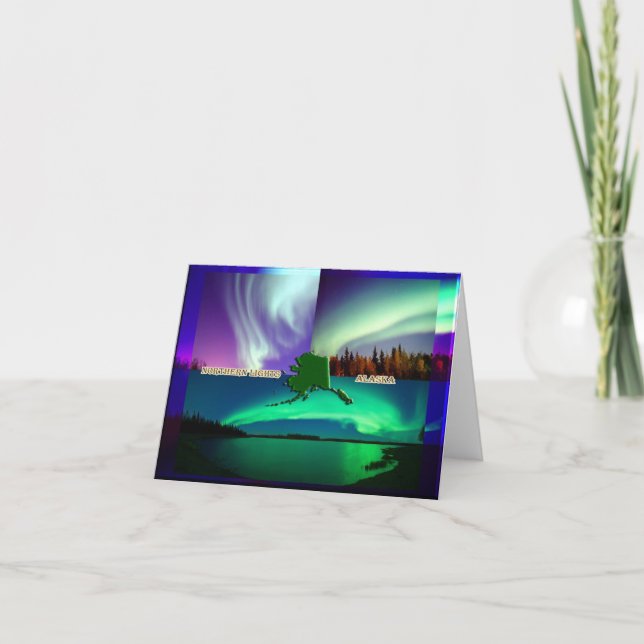 Cartão Nortes do Alasca Collage (Frente)