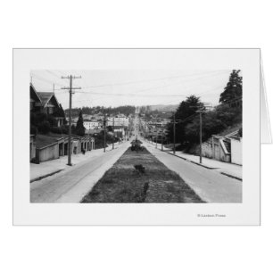 Cartão North Bend, Oregon Town View Fotografia