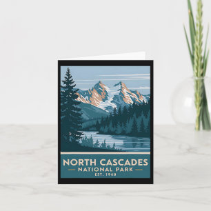 Cartão North Cascades National Park Vintage Camp Men W