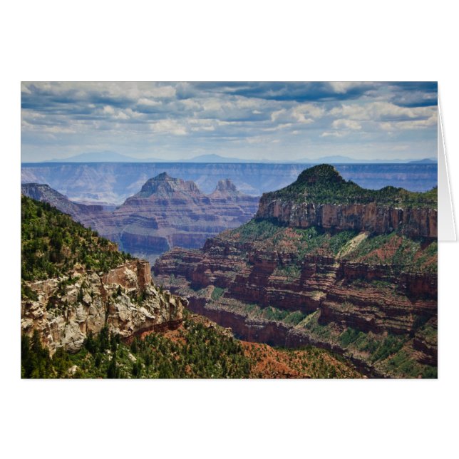 Cartão North Rim Gran Canyon - Grand Canyon Nacional (Frente Horizontal)