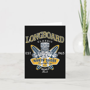 Cartão North Shore Hawaii Surfing Team Tee Longboard Clic