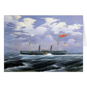 Cartão North Star Steam Yacht 1852