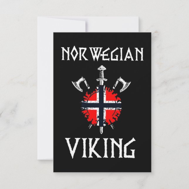 CARTÃO NORUEGUIANO VIKING (Frente)