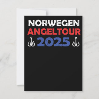 Cartão Norwegen Angeltour 2025 Angeltrip Geschenkidee