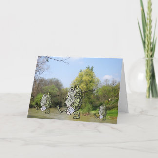 Cartão Nós amamos pescar!