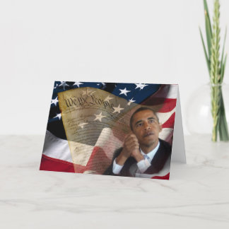 Cartão Nós as pessoas… de Barack Obama & a constituição