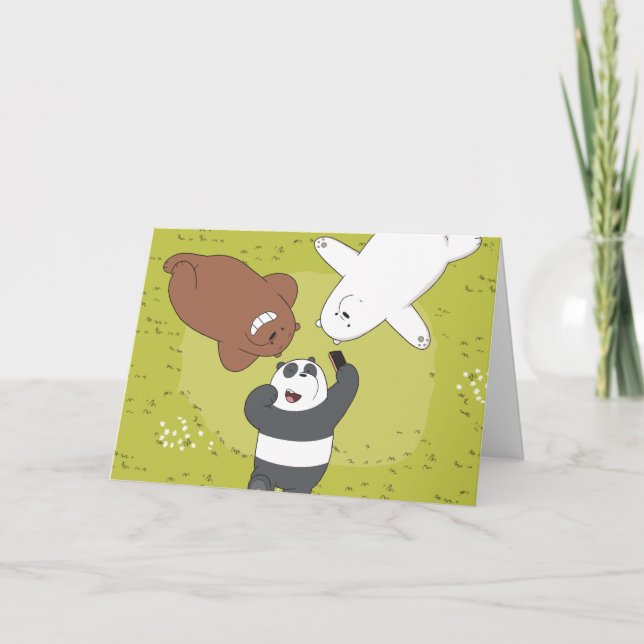 Cartão Nós Bare Bears - #SquadMeta (Frente)