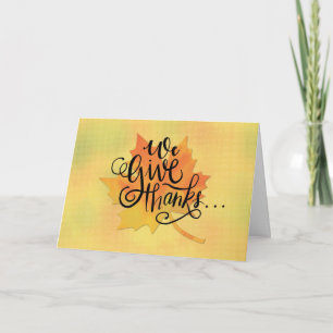 Cartão Nós damos Obrigados para Amigos no Mapeamento de A