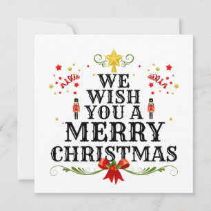 Cartão Nós Desejamos um Feliz Natal