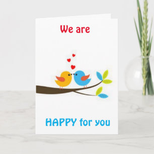 CARTÃO NÓS DIZEMOS "PARABÉNS" & SENTIREMOS SUA FALTA! CAR