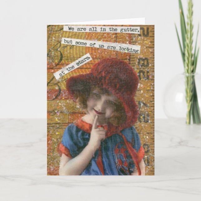 Cartão Nós estamos todos na calha (Frente)