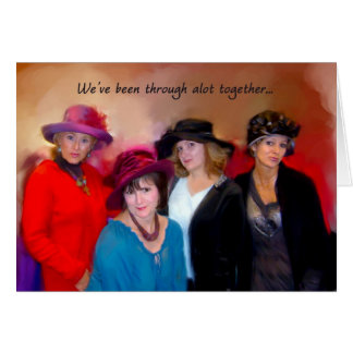 Cartão Nós estivemos completamente muito junto