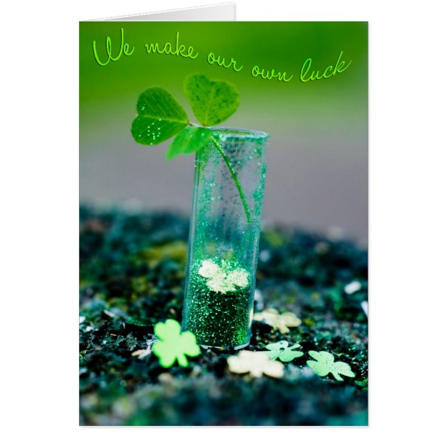 Cartão Nós fazemos nossa própria sorte (Frente)