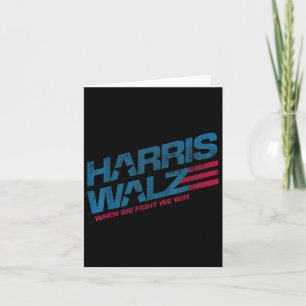 Cartão Nós Lutamos Nós Vencemos Kamala Harris Gata Senhor