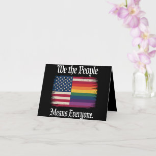 Cartão Nós, o Povo, Significa Todos EUA Igualdade LGBT