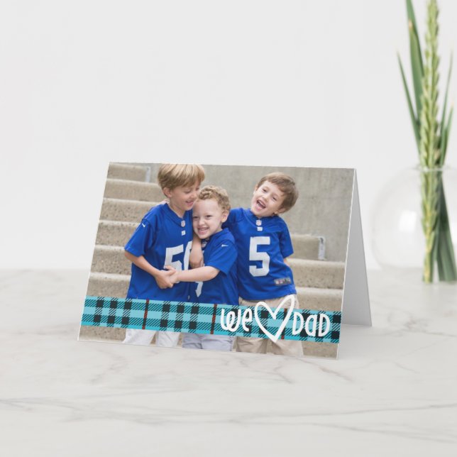 Cartão Nós pai do coração! (Frente)