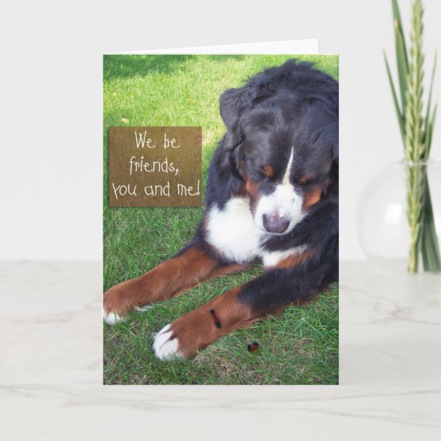 Cartão Nós sejamos amigos! (Frente)