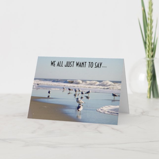 CARTÃO NÓS SÓ QUEREMOS DIZER PARABÉNS (Frente)